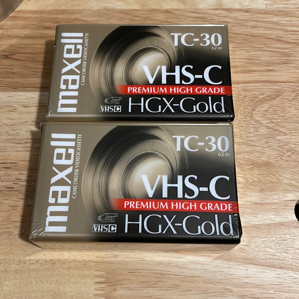Maxell vhs-c premium high grade video recorder tapes